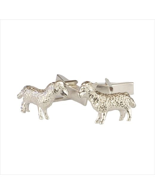 Simon Kemp Jewellers Metallic Sheep Cufflinks for men