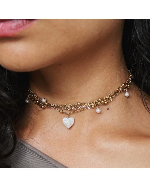 Marquise Swim Brown Necklace