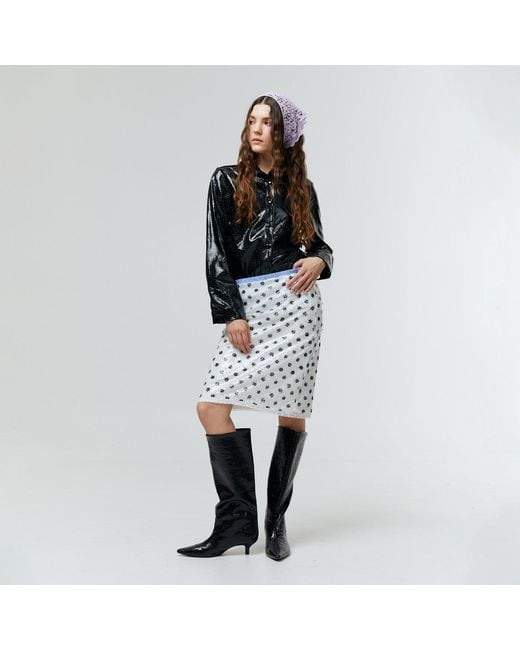 Ats the Label Black Noir Croc Statement Shirt