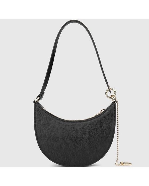 Ilvi Black Sindire Floater Leather Shoulder Bag
