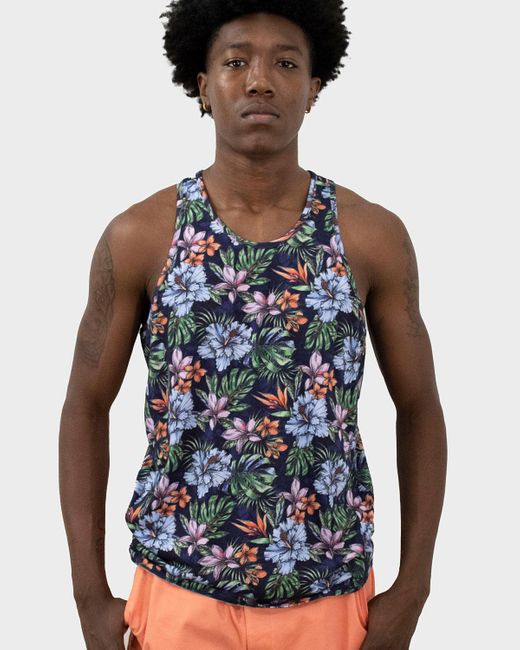 Lords of Harlech Blue Tedford Colorful Floral for men