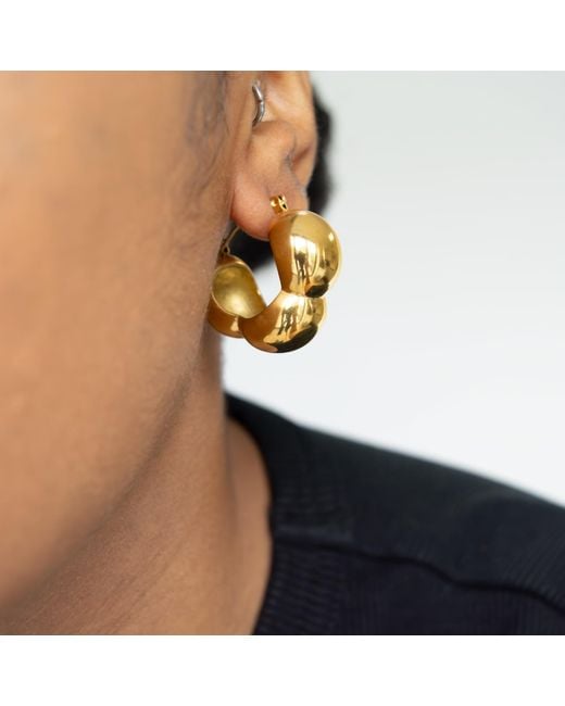 Superdivajewellery Metallic Hoop Bubble Earrings