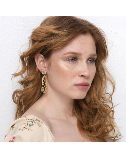 Lavani Jewels Metallic Mint Alhambra Earrings