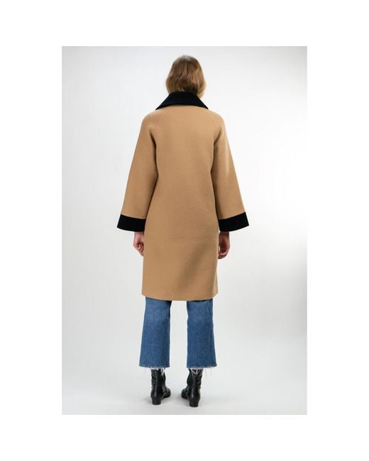 Kristinit Natural Neutrals Camel Wool Deneuve Coat