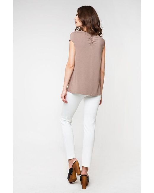 Conquista White Neutrals Pocket Detail Trousers
