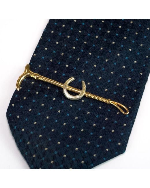 Simon Kemp Jewellers Metallic Horseshoe Tieclip Tieslide for men