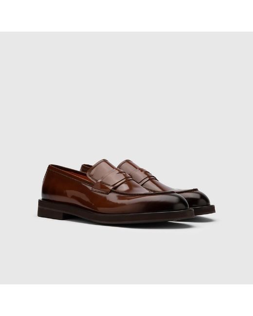 Ilvi Brown Solveig Saddle Florentic Leather Loafer for men
