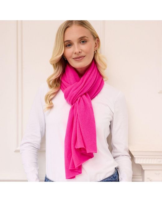 Cove Pink Lucy Neon Multi Way Cashmere Wrap