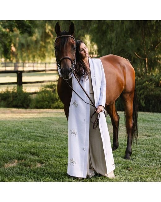 Roqaia Fashion House Gray Horse Kaftan