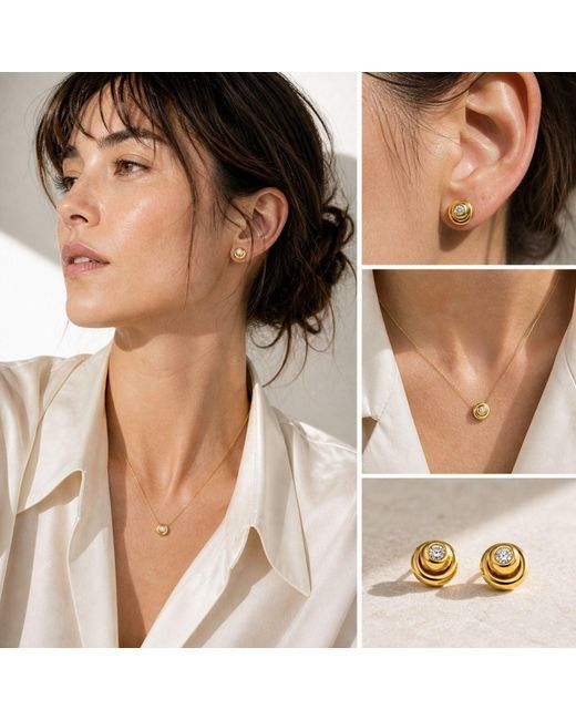 Lily Flo Jewellery Metallic Exactly Where I Want To Be — Diamond Necklace