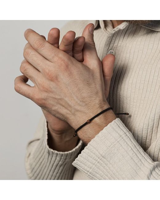 Harbour Uk Brown Energy & Protection Copper Rope Bracelet for men