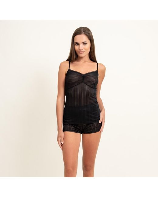 Oh!Zuza Black Lingerie Set: Top & Shorts
