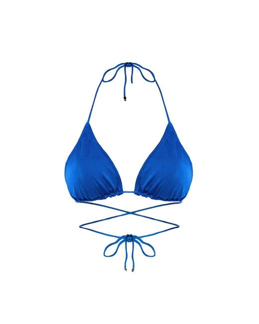 Cherina Beachwear Llc Blue Coachella Top