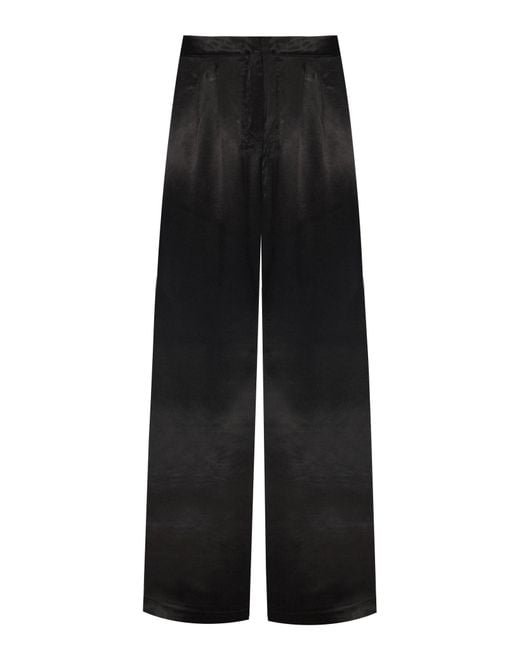 No'design Black Satin Palazzo Pants