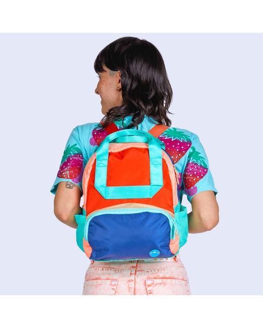 Mokuyobi Blue Schoolhouse Mini Atlas Backpack