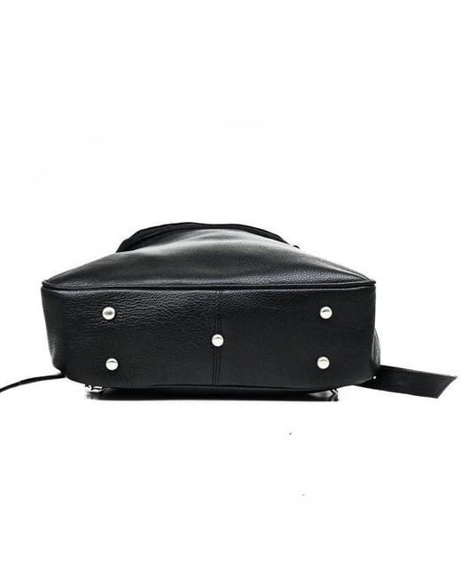 Hides Leather Co. Black Minimal Handmade Leather Backpack