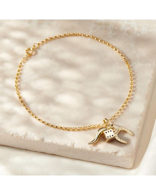 Posh Totty Designs Metallic Gold Lucky Charms Bracelet