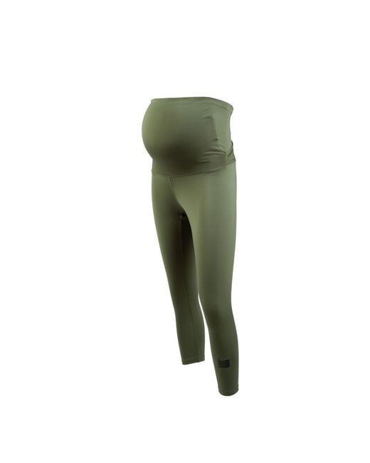 Duofit Maternity Activewear Green Betty Crop Leggings