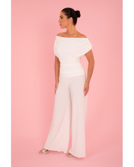 Atom Label White Neutrals Carbon Jumpsuit