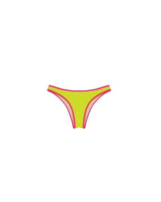 Kapture Yellow Dayglow Bikini Recycled Bottom