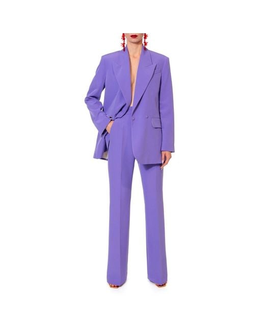 AGGI by HALEWSKI Purple Kyle Opulence High Waist Trousers