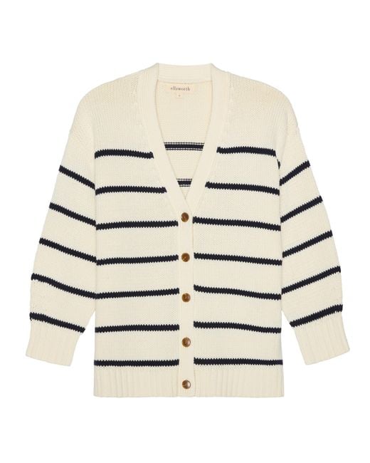 Ellsworth & Ivey Natural Elizabeth Knit Cardigan