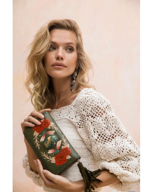 Jodi Lee Red Akaroa Rose Wallet