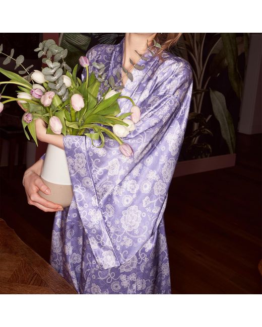 Emma Wallace Purple Gillian Dressing Gown