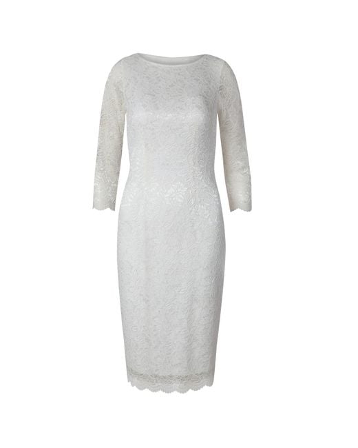 Alie Street London Gray Katherine Wedding Lace Shift Dress
