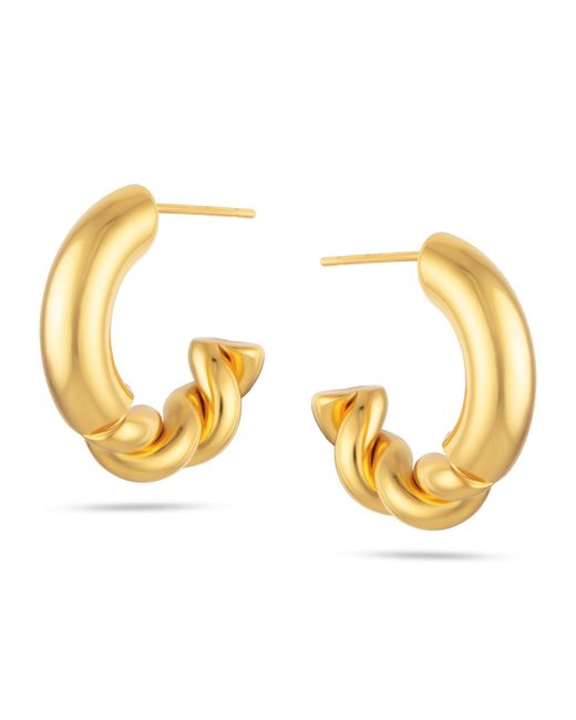 Arctic Fox & Co. Metallic Amara Half Twist Hoop Earrings