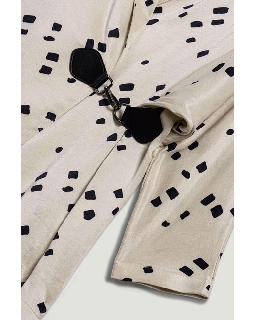 Nocturne Natural Printed Wrap Jacket
