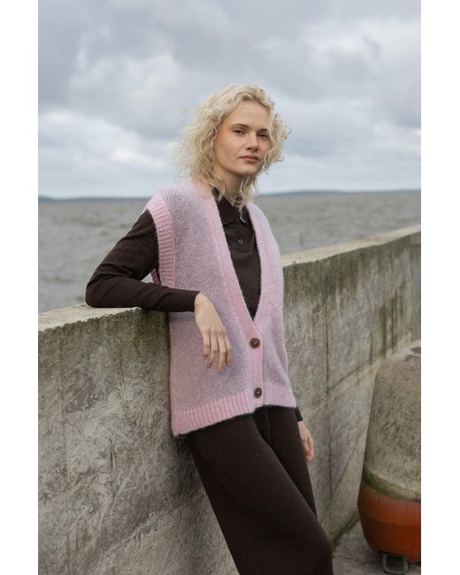 SALANIDA Pink Melody Mohair Vest
