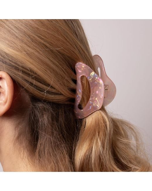 Gold Trip Purple Pearlescent Claw Clip