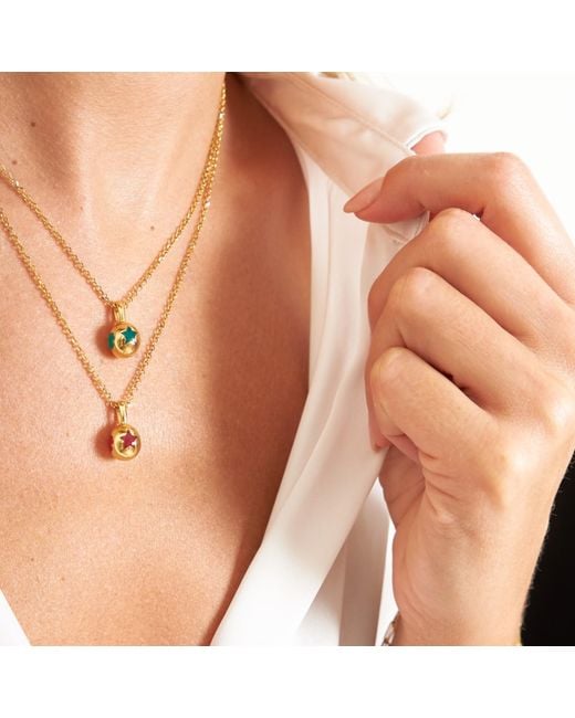 Myrto Katramadou Jewellery Metallic Melina Pendant-Plated Royal