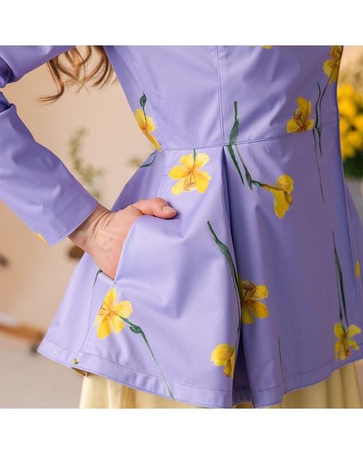 RainSisters Purple Jacket With Detachable Hood: Lilac Joy