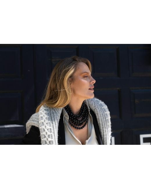 Fairchild Baldwin Black Bella Jet Necklace