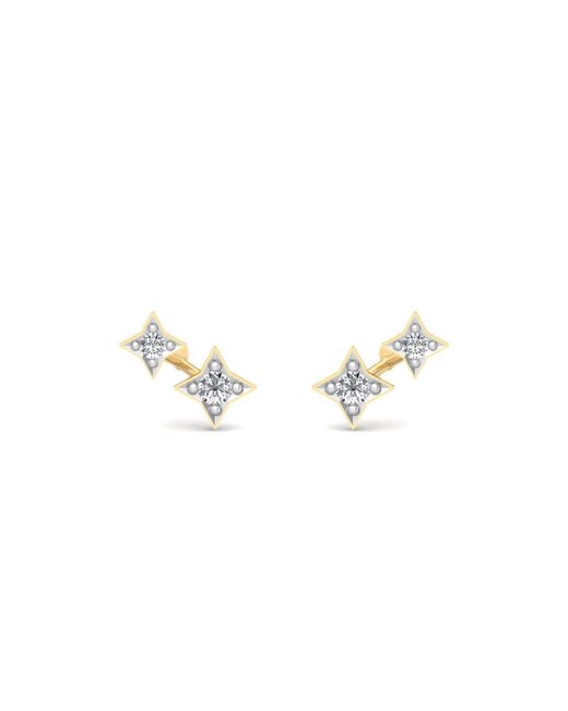BLOOMTINE | Earth Angel HQ Metallic Illuminess Mini Vermeil Shooting Star Studs