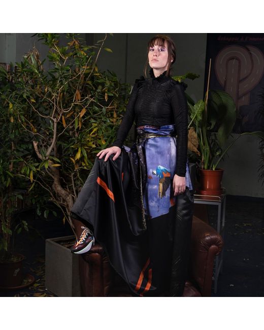 ARTISTA Black Hide Top