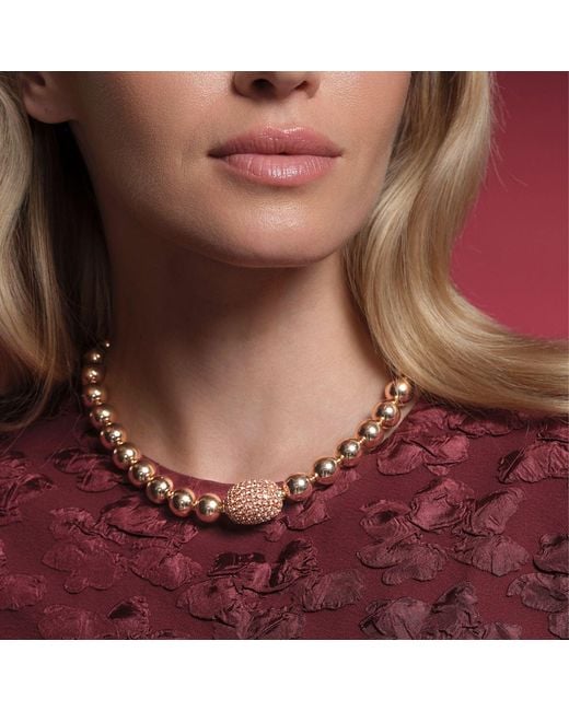 Saule Label Metallic Rose Cassia Necklace