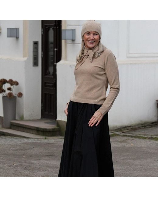 tirillm Brown Sasha Basic Cashmere Pullover With Round Neck, Chocolate