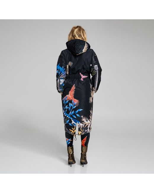 ARTISTA Black Stars Hooded Coat
