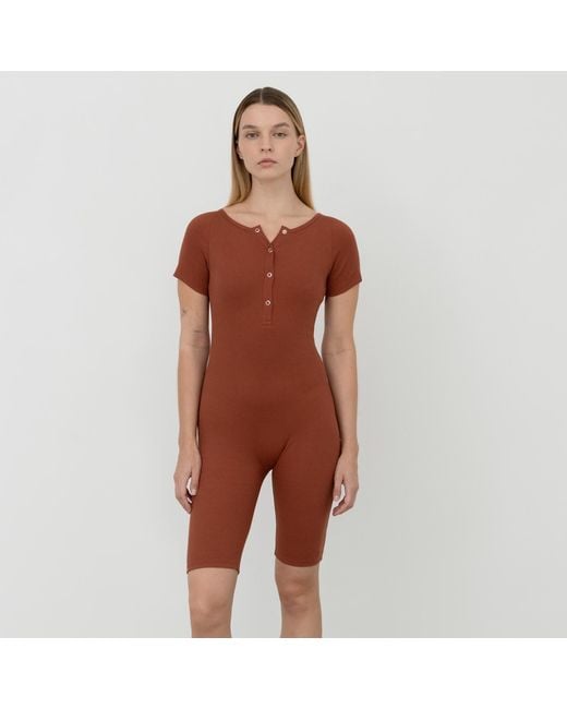 The Koozy Red Julie Short Sleeve One-Piece