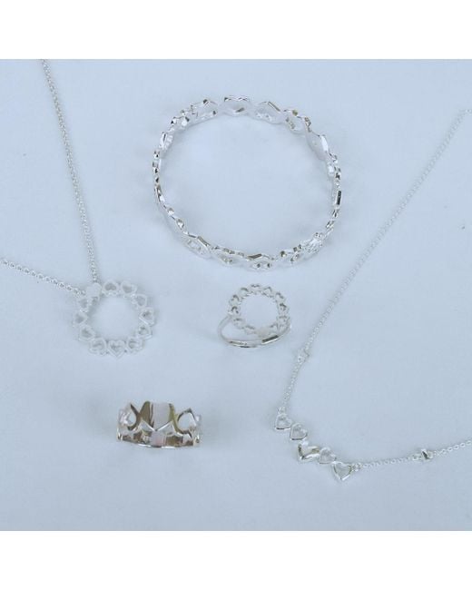 FV Jewellery Metallic Love Goes Round Circle Necklace
