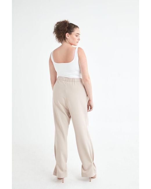 SECTION 101 White Neutrals Nolan Pant- Tan
