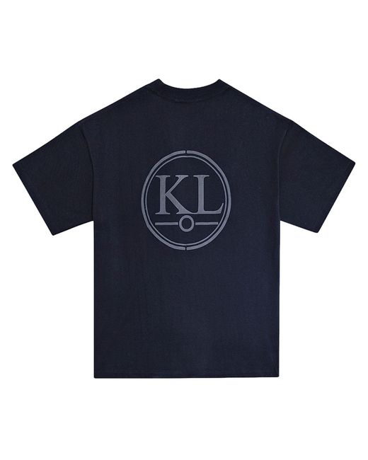 Kurt Lincoln Blue Oversize Cotton Tee for men