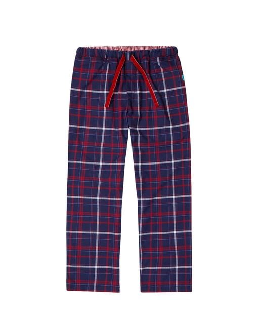 Lounge Blue Soft, Breathable Organic Brushed Cotton Loungewear Trousers