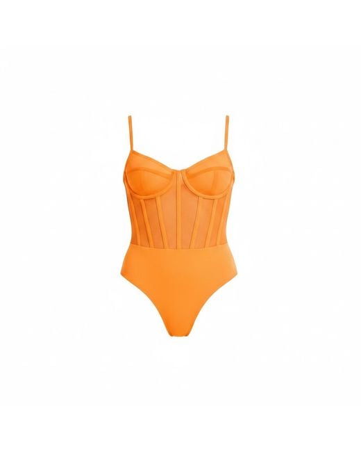 Chuks Collins Orange The Lady Liberty Bodysuit