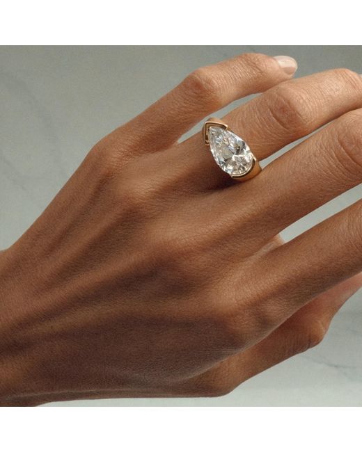 Onewildone Metallic Stop Hiding Your Magic Statement Pear Ring