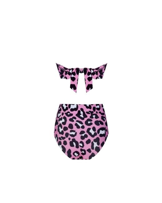 Nur Karaata Purple Clara Leo Bikini Set