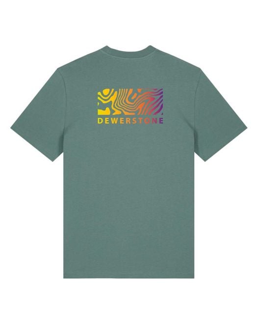Dewerstone Green Bedrock Organic Cotton T Shirt for men
